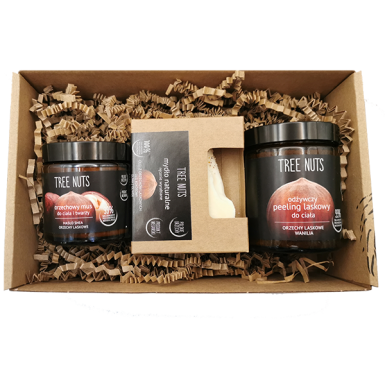 A set of natural Tree Nuts cosmetics